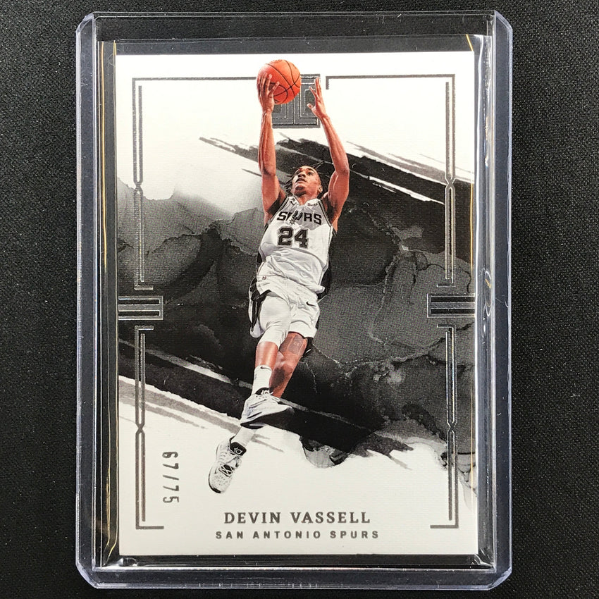 2022-23 Impeccable Devin Vassell Base Silver 67/75