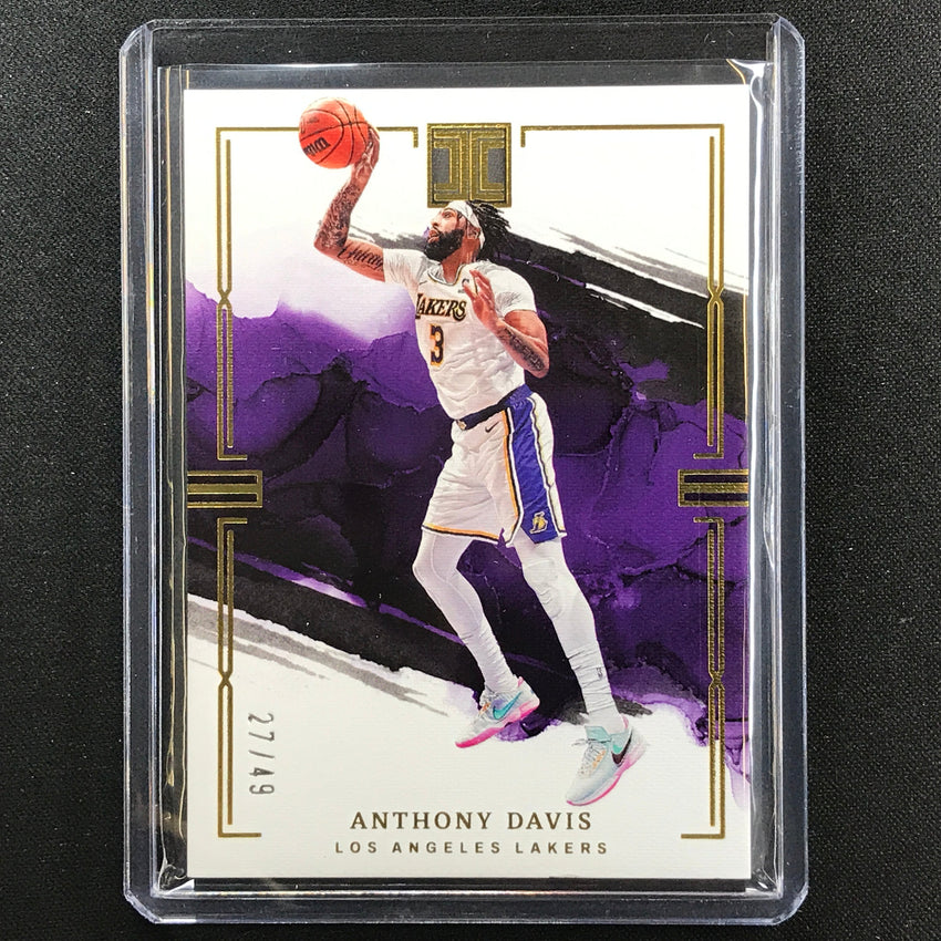 2022-23 Impeccable Anthony Davis Base Gold 27/49