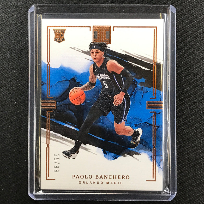 2022-23 Impeccable Paolo Banchero Rookie Base Bronze 25/99