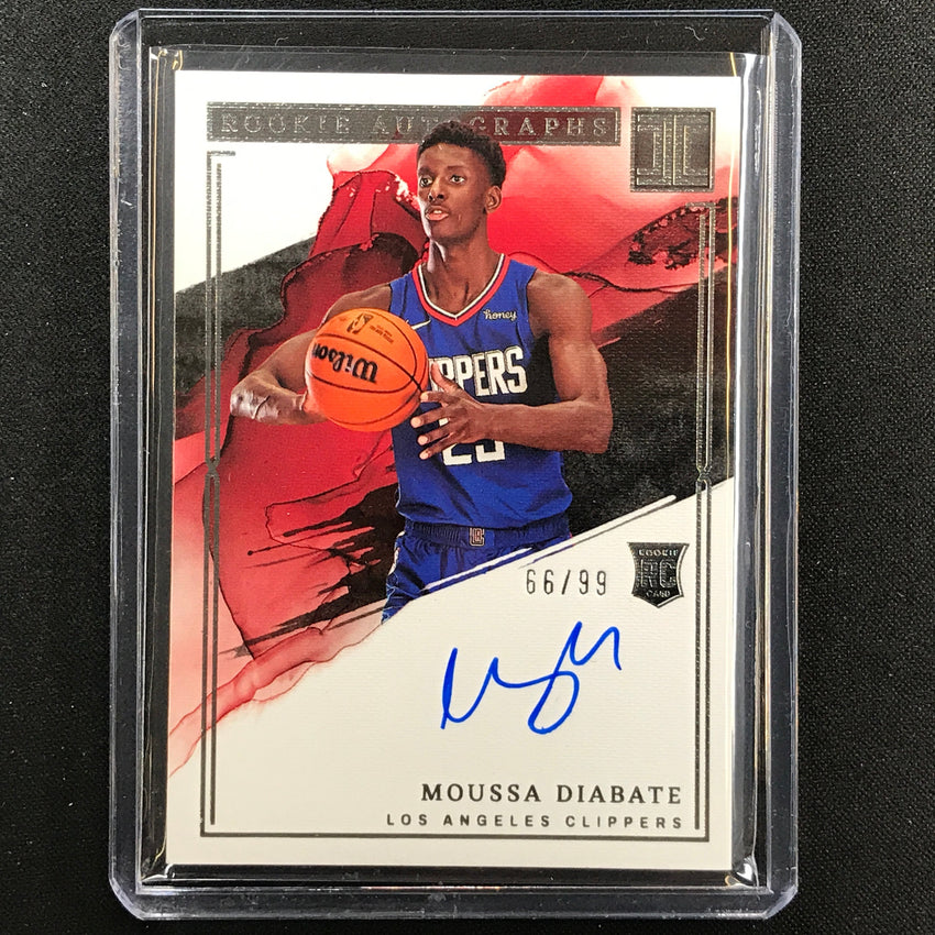 2022-23 Impeccable Moussa Diabate Rookie Auto Silver 66/99