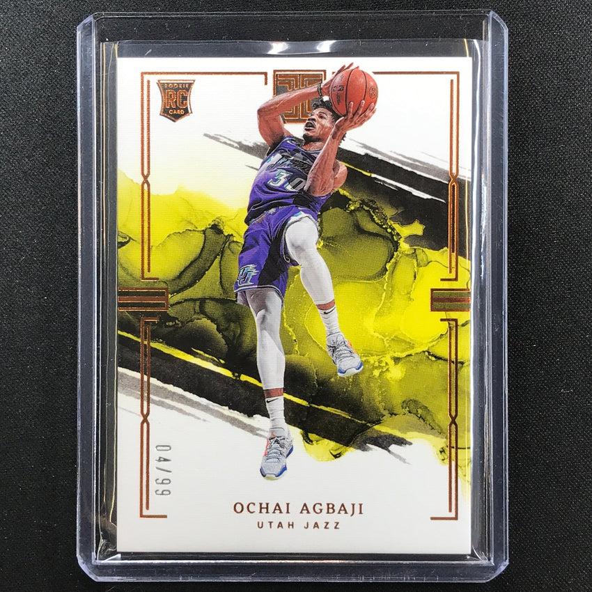 2022-23 Impeccable Ochai Agbaji Rookie Base Bronze 4/99
