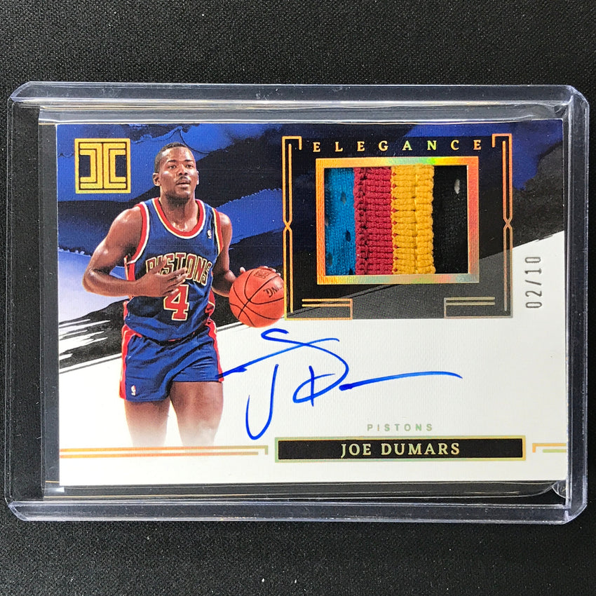 2022-23 Impeccable Joe Dumars Elegance Relic Jersey Patch Auto Holo Gold 2/10