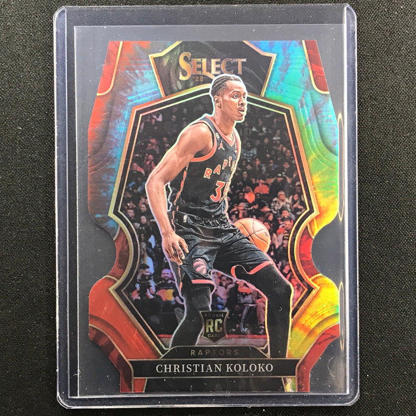 2022-23 Select Christian Koloko Premier Level Rookie Tie-dye Die-cut 6/25