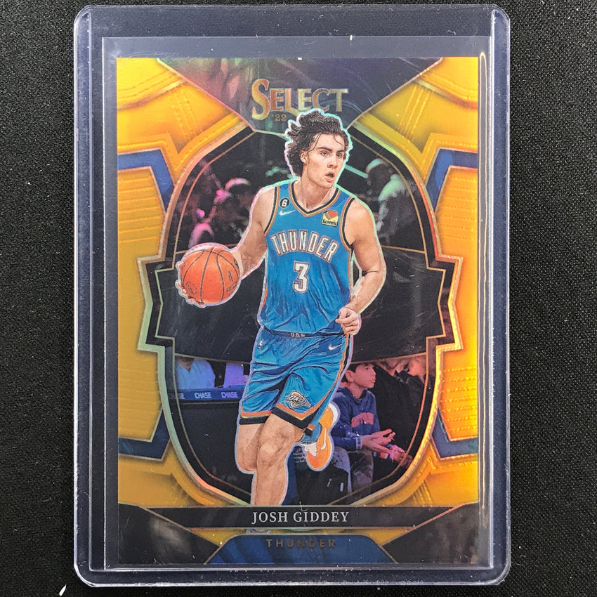 2022-23 Select Josh Giddey Concourse Gold Prizm 4/10