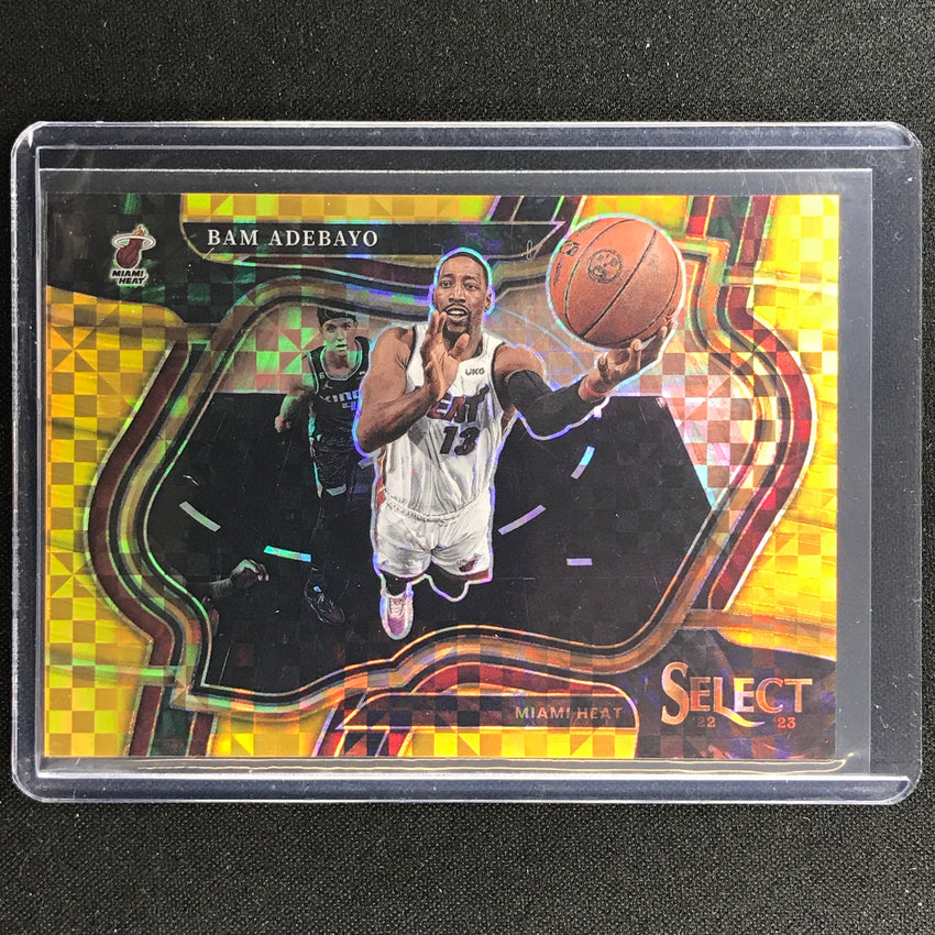 2022-23 Select Bam Adebayo Courtside Gold Prizm 6/10