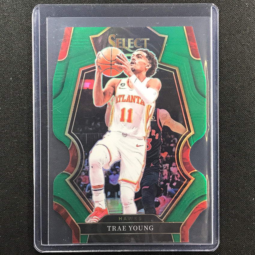 2022-23 Select Trae Young Premier Level Green Die-cut 4/5