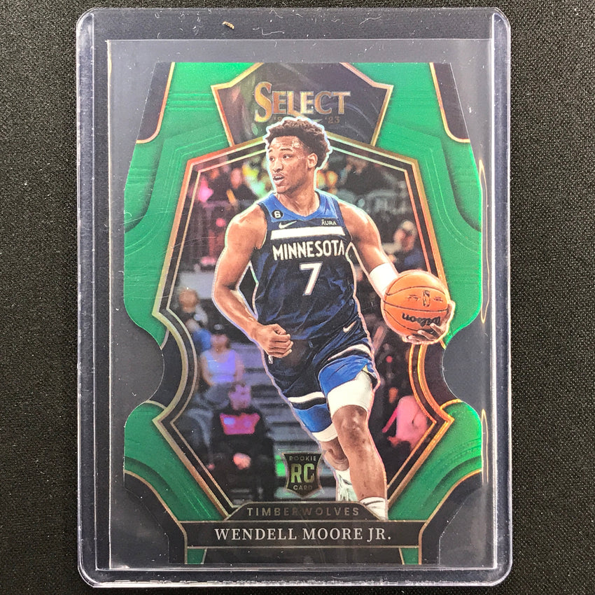 2022-23 Select Wendell Moore Jr. Premier Level Rookie Green Die-cut 3/5