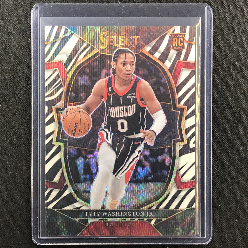 2022-23 Select Tyty Washington Jr. Concourse Rookie Zebra Ssp No 70