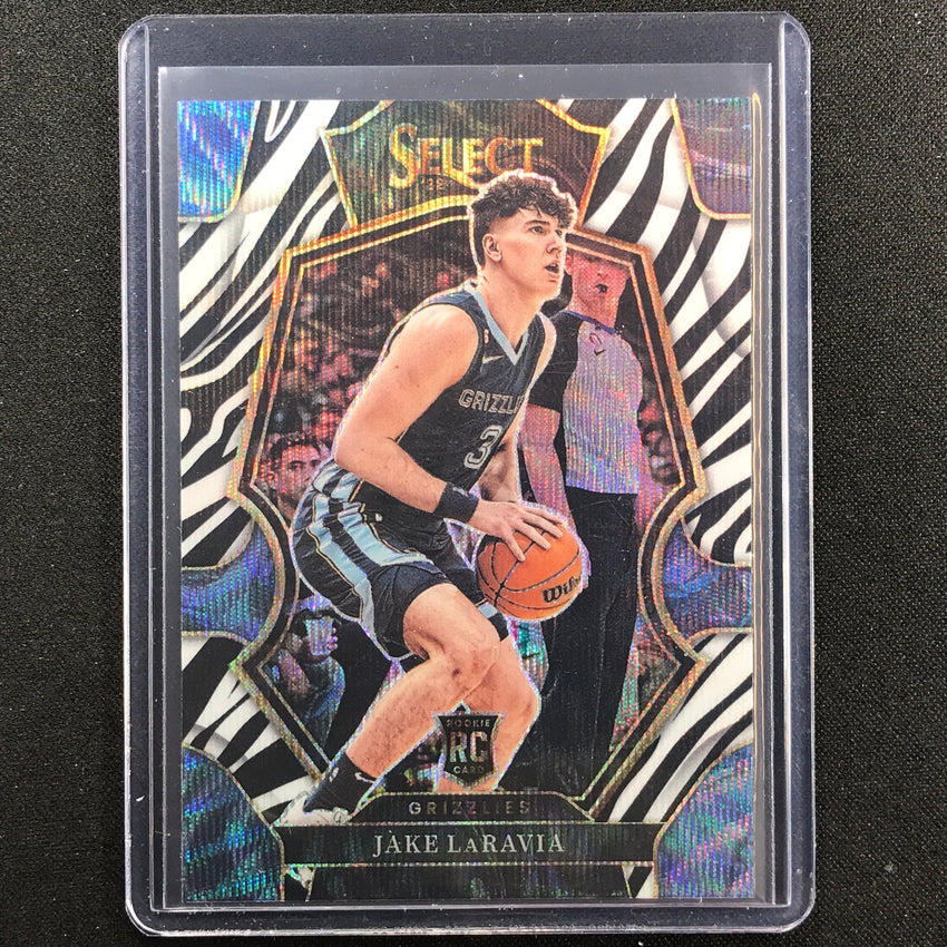2022-23 Select Jake Laravia Premier Level Rookie Zebra Ssp No 175