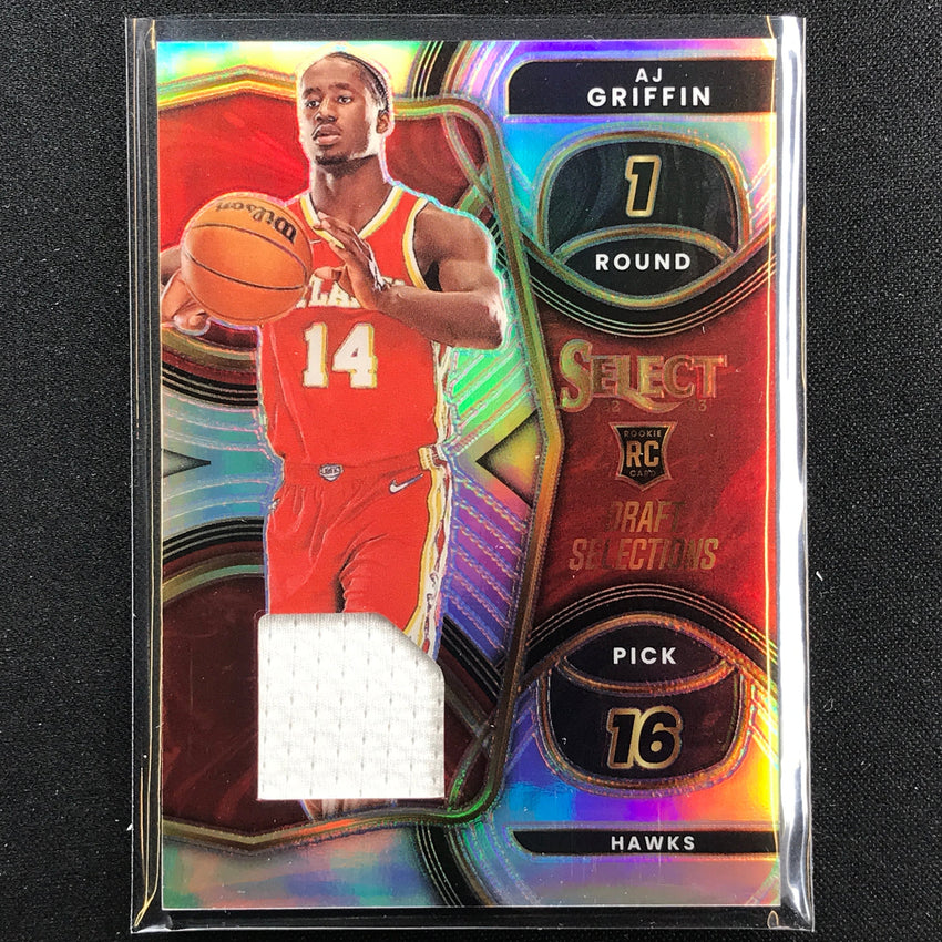 2022-23 Select Aj Griffin Draft Selections Rookie Jersey Silver Prizm No Aj