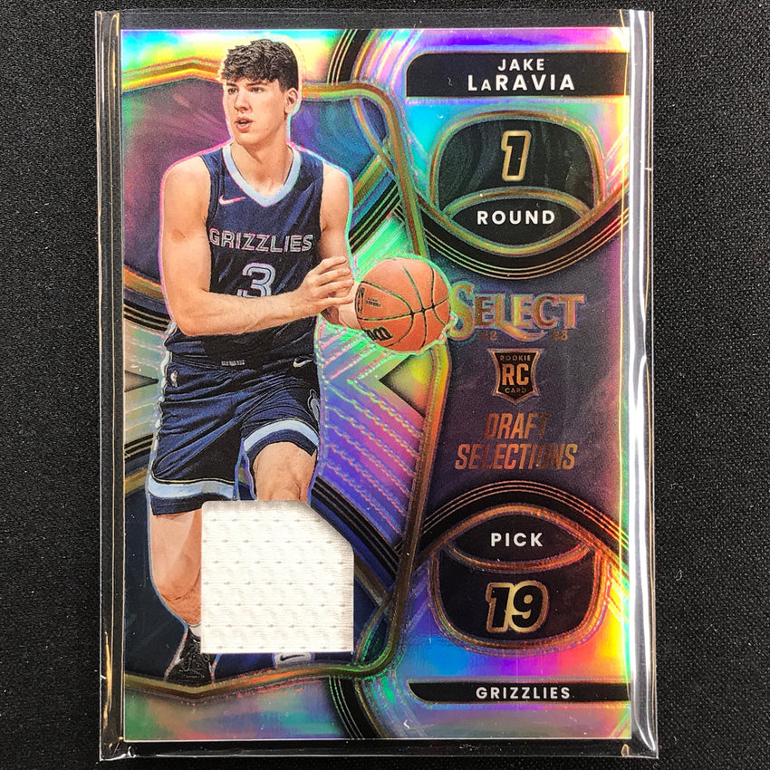 2022-23 Select Jake Laravia Draft Selections Rookie Jersey Silver Prizm No Jl