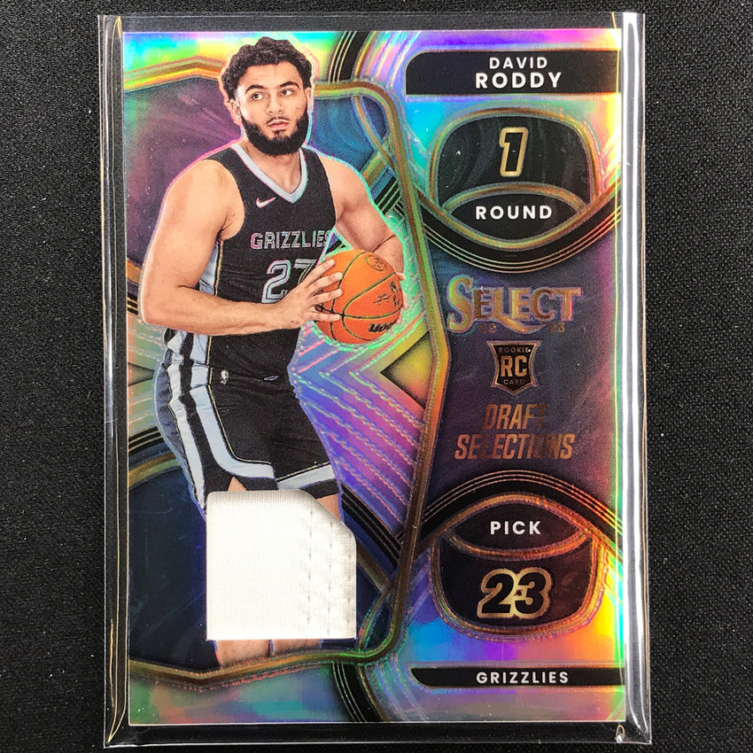 2022-23 Select David Roddy Draft Selections Rookie Jersey Silver Prizm ...