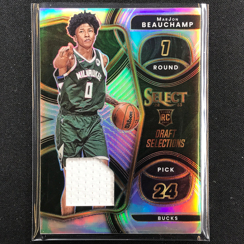 2022-23 Select Marjon Beauchamp Draft Selections Rookie Jersey Silver Prizm No Mb