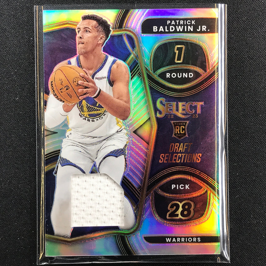 2022-23 Select Patrick Baldwin Jr Draft Selection Rookie Jersey Silver Prizm No Pb
