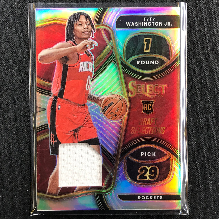 2022-23 Select Tyty Washington Jr Draft Selection Rookie Jersey Silver Prizm No Ty