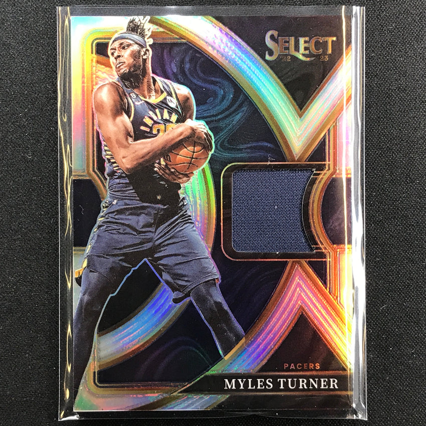2022-23 Select Myles Turner Selective Swatches Jersey Silver Prizm No Mt