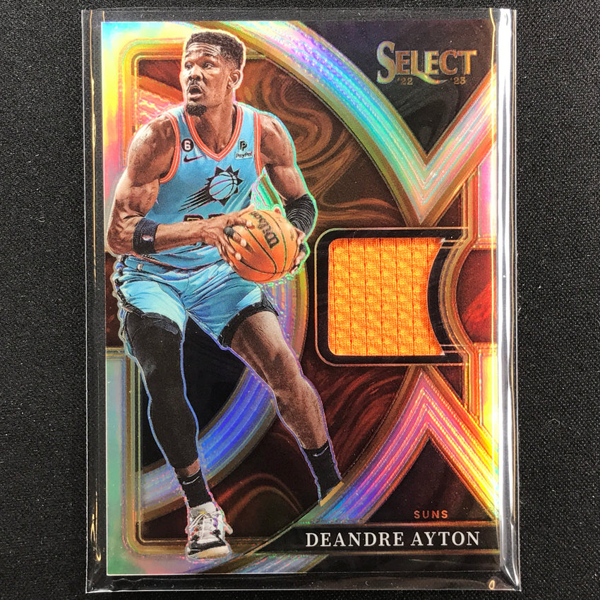 2022-23 Select Deandre Ayton Selective Swatches Jersey Silver Prizm No Da