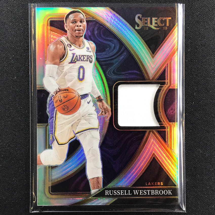 2022-23 Select Russell Westbrook Selective Swatches Jersey Silver Prizm No Rw