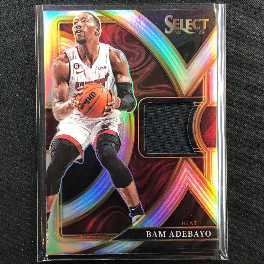 2022-23 Select Bam Adebayo Selective Swatches Jersey Silver Prizm No Ba
