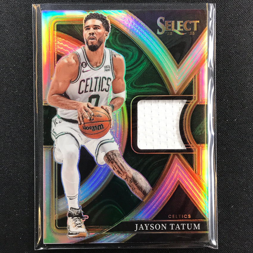 2022-23 Select Jayson Tatum Selective Swatches Jersey Silver Prizm No Jt