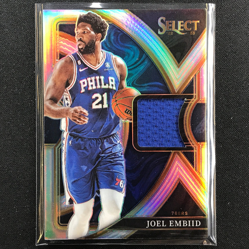 2022-23 Select Joel Embiid Selective Swatches Jersey Silver Prizm No Je