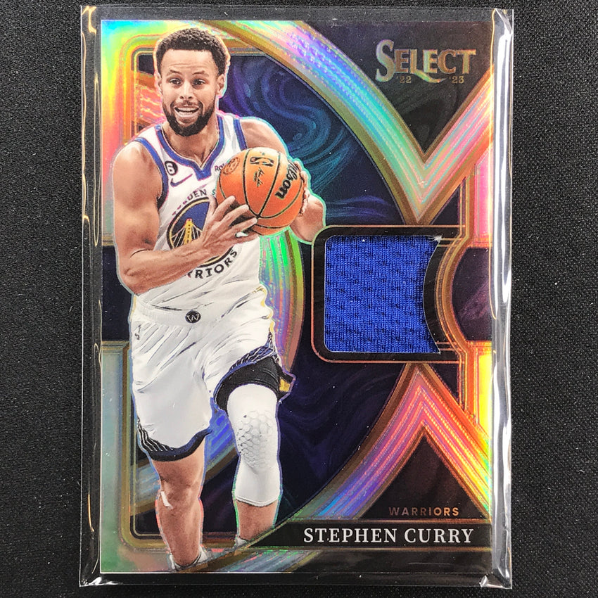 2022-23 Select Stephen Curry Selective Swatches Jersey Silver Prizm No Sc