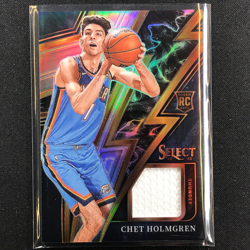 2022-23 Select Chet Holmgren Sparks Rookie Jersey Silver Prizm No Ch