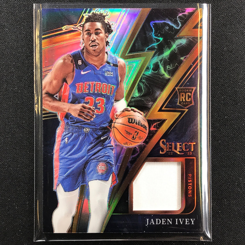 2022-23 Select Jaden Ivey Sparks Rookie Jersey Silver Prizm No Ji