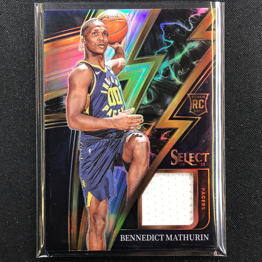2022-23 Select Bennedict Mathurin Sparks Rookie Jersey Silver Prizm No Bm
