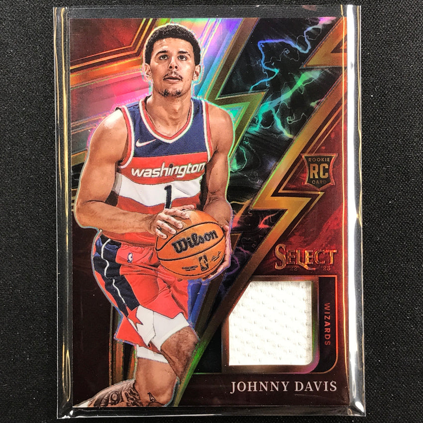 2022-23 Select Johnny Davis Sparks Rookie Jersey Silver Prizm No Jd