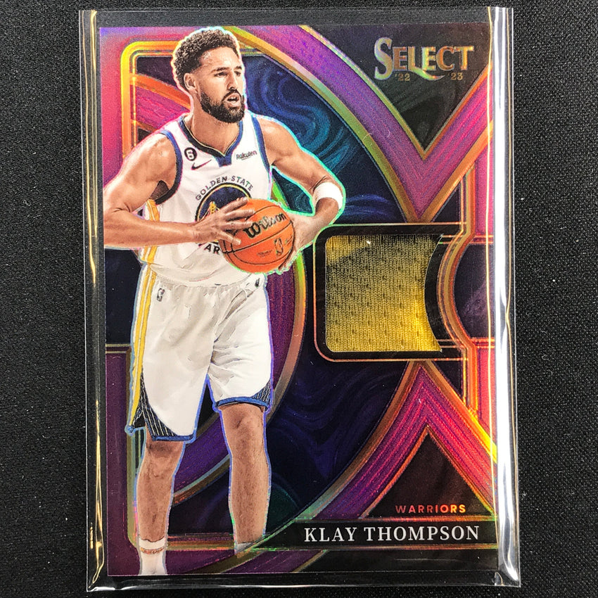 2022-23 Select Klay Thompson Selective Swatches Jersey Purple 97/99
