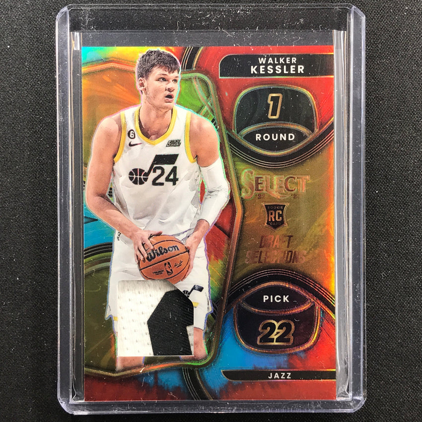 2022-23 Select Walker Kessler Draft Selections Rookie Jersey Patch Tie-dye 12/25