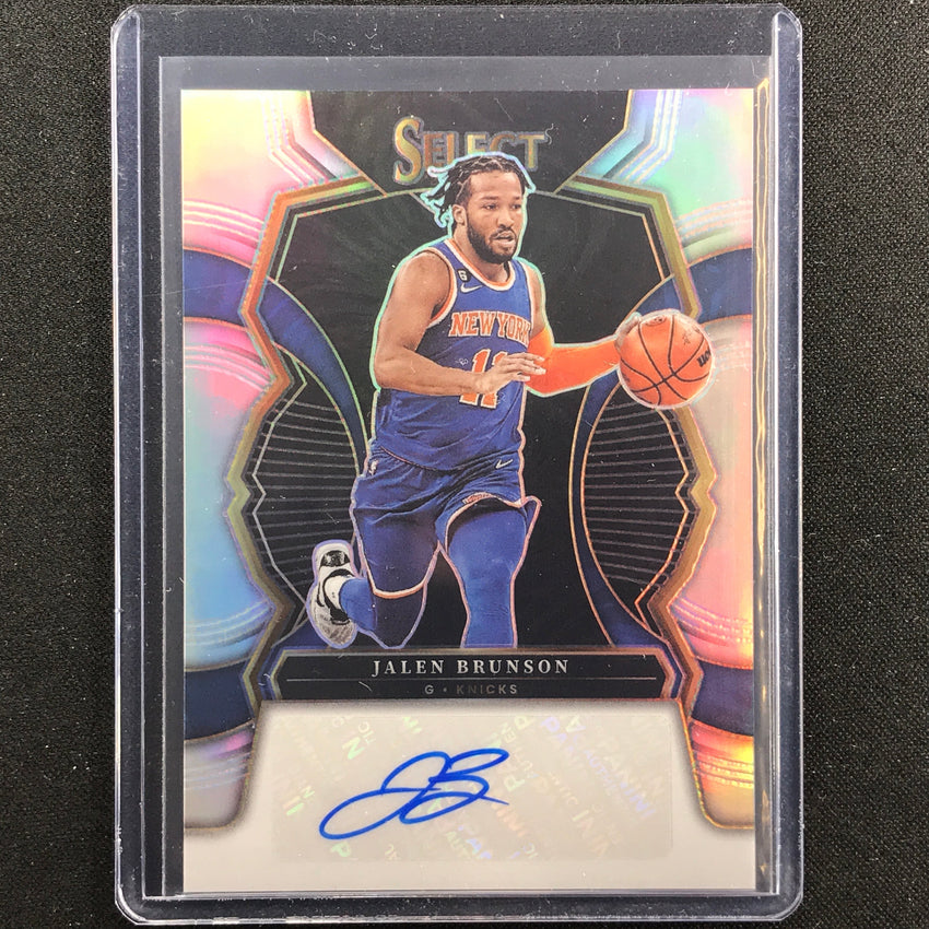 2022-23 Select Jalen Brunson Signatures Auto Silver Prizm 20/249