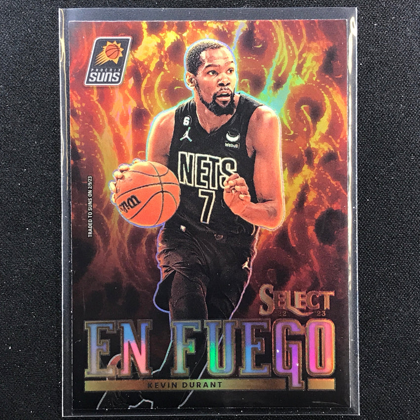 2022-23 Select Kevin Durant En Fuego Silver Prizm Sp No 8