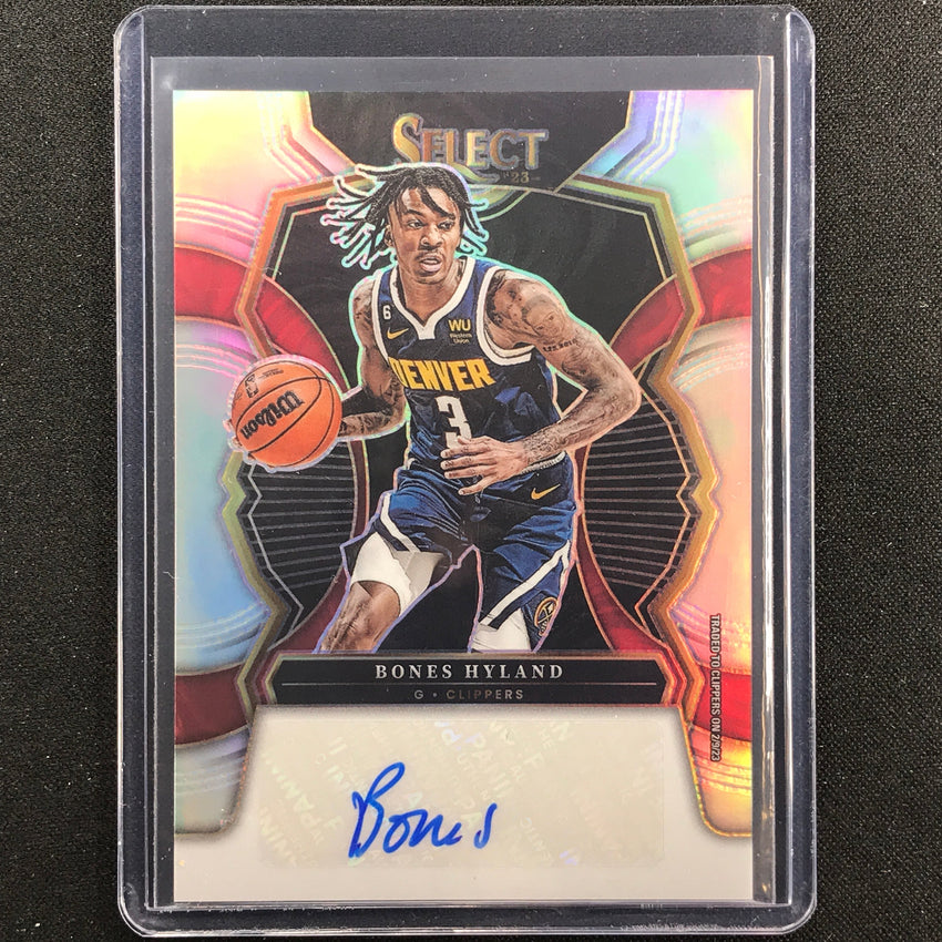 2022-23 Select Bones Hyland Signatures Auto Silver Prizm 106/249