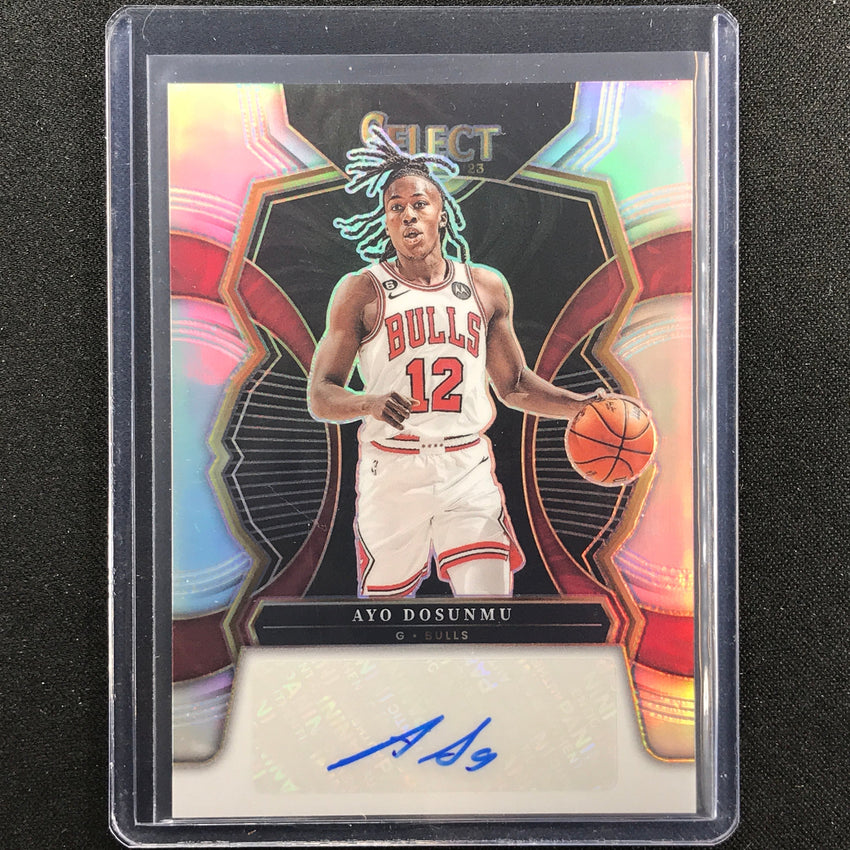 2022-23 Select Ayo Dosunmu Signatures Auto Silver Prizm 194/249