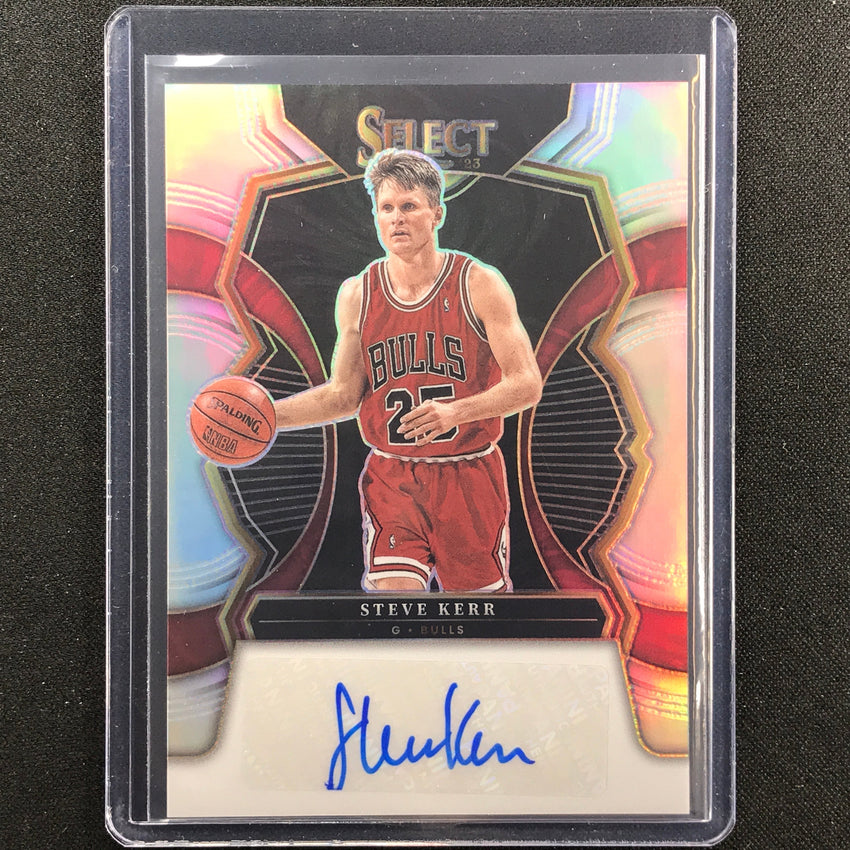 2022-23 Select Steve Kerr Signatures Auto Silver Prizm 17/149