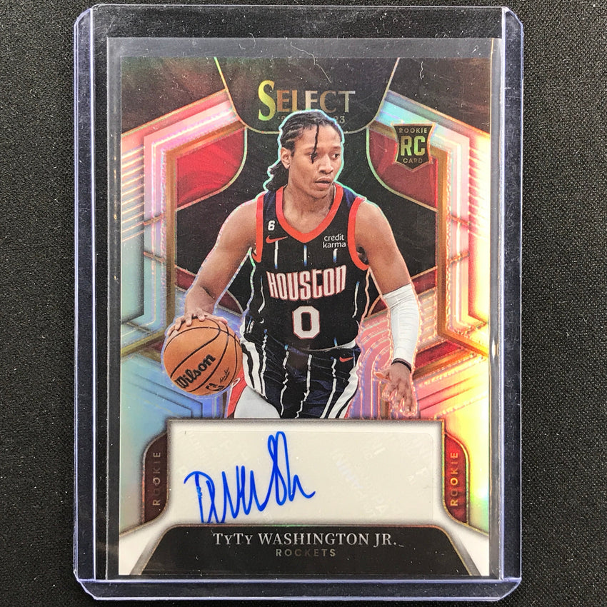 2022-23 Select Tyty Washington Jr. Rookie Signatures Auto Silver Prizm 37/249