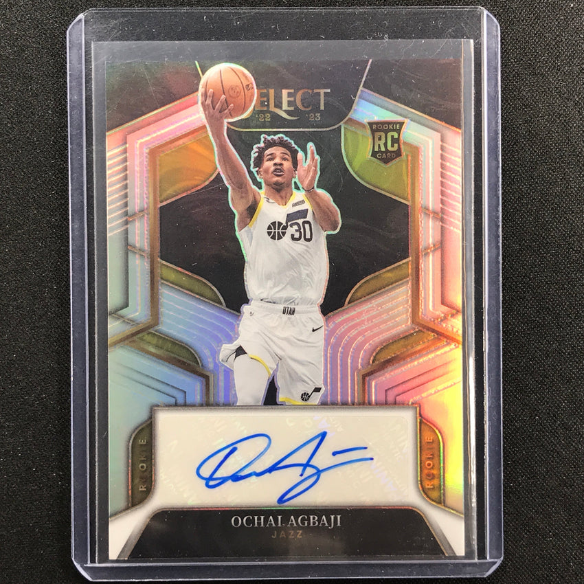 2022-23 Select Ochai Agbaji Rookie Signatures Auto Silver Prizm 206/249