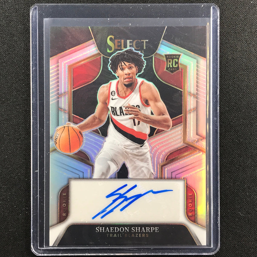 2022-23 Select Shaedon Sharpe Rookie Signatures Auto Silver Prizm 49/249