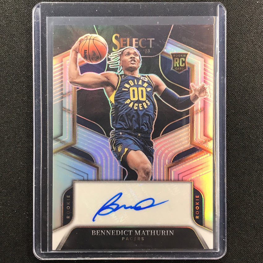 2022-23 Select Bennedict Mathurin Rookie Signatures Auto Silver Prizm 245/249