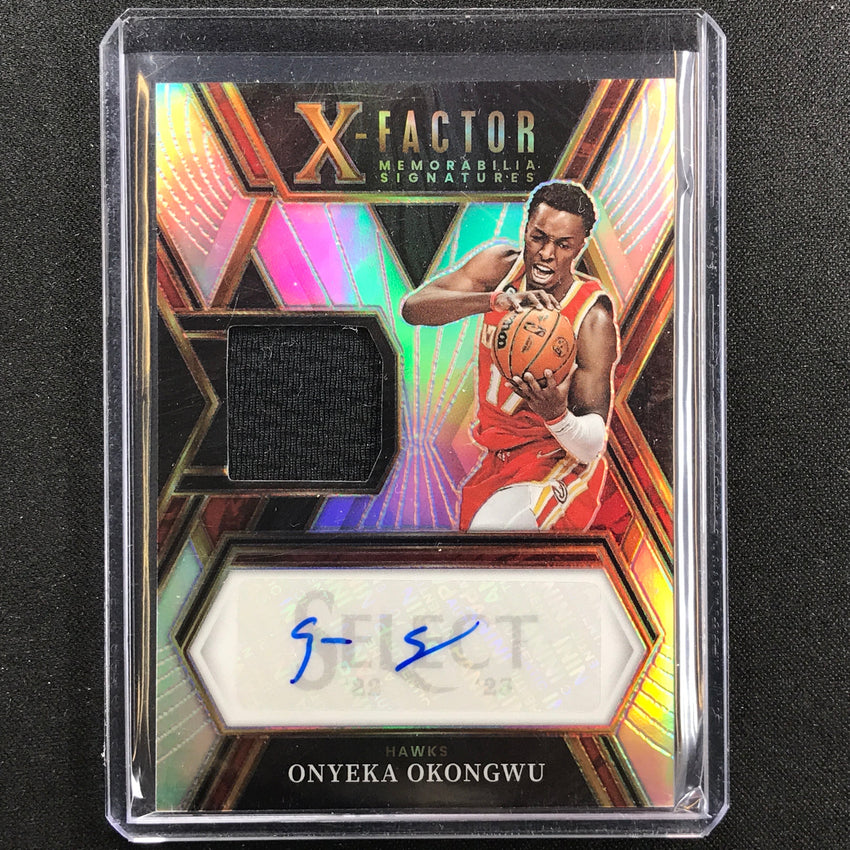 2022-23 Select Onyeka Okongwu X-factor Jersey Auto Silver Prizm 54/199