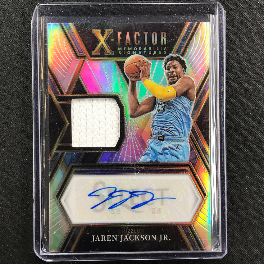 202223 Select JAREN JACKSON JR. XFactor Jersey Auto Silver Prizm 98