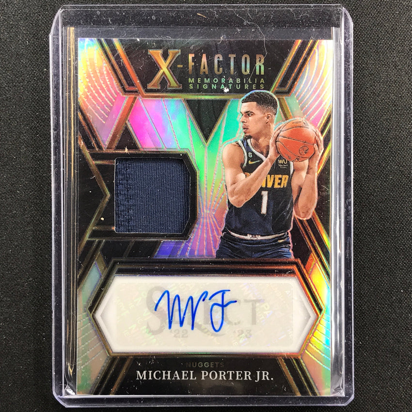 2022-23 Select Michael Porter Jr. X-factor Jersey Auto Silver Prizm 67/149