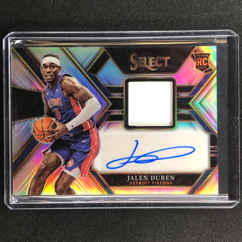 2022-23 Select Jalen Duren Rookie Jersey Auto Silver Prizm 128/199