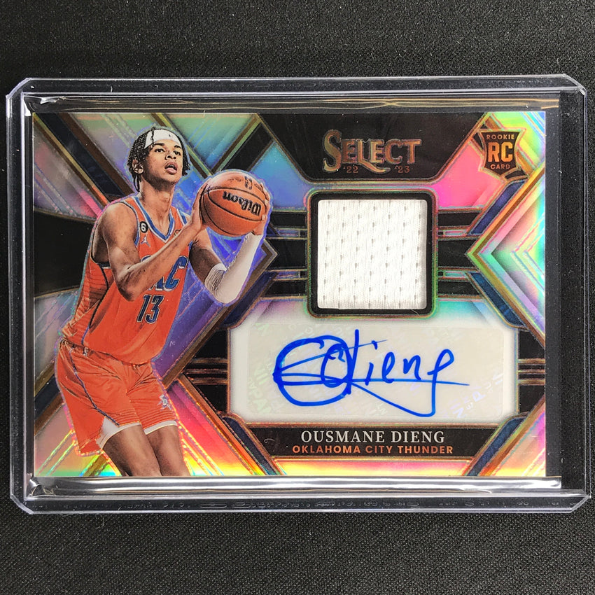 2022-23 Select Ousmane Dieng Rookie Jersey Auto Silver Prizm 78/199