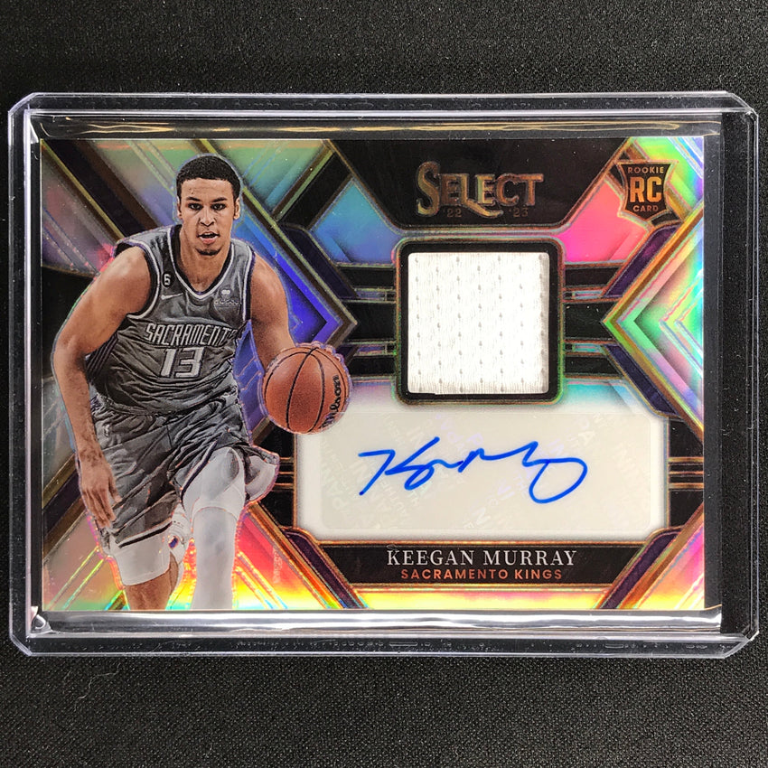 2022-23 Select Keegan Murray Rookie Jersey Auto Silver Prizm 100/199