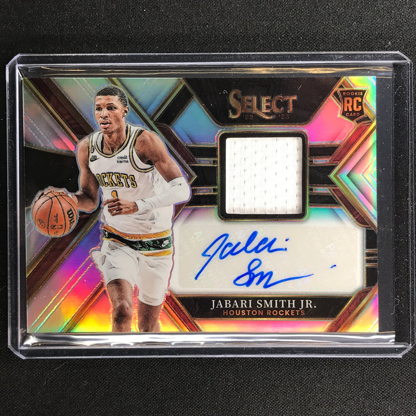 2022-23 Select Jabari Smith Jr. Rookie Jersey Auto Silver Prizm 135/199