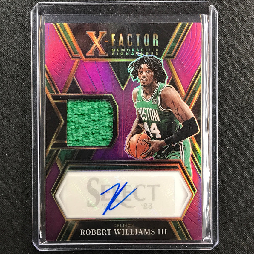 2022-23 Select Robert Williams Iii X-factor Memorabilia Jersey Auto Purple 75/99
