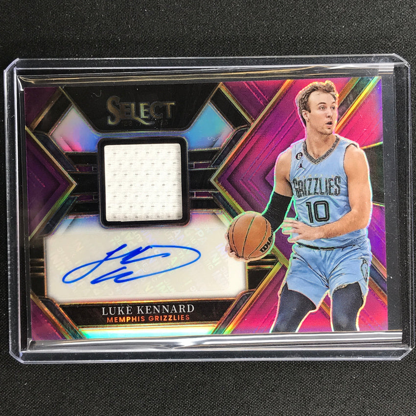 2022-23 Select Luke Kennard Autographed Memorabilia Jersey Auto Purple 91/99